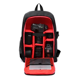 Waterproof Digital DSLR Photo Padded Backpack Cover Laptop 15.6" Camera Soft Bag
