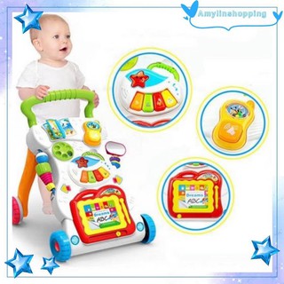 baby walkerwalker walker◐■●Baby push walker Music Educational Stand Kids toy
