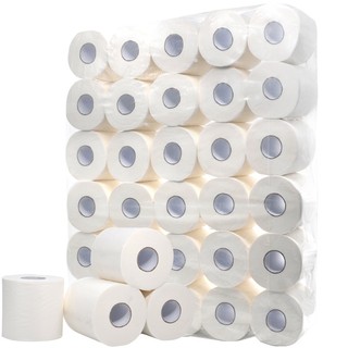 [soft]White Toilet Paper Toilet Roll Tissue Roll Pack of 10 4Ply Paper Towels Tissue Household Toile