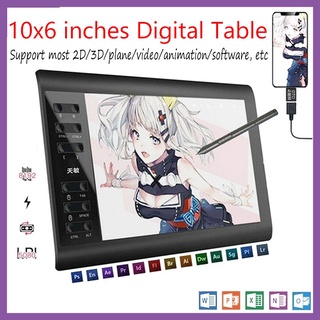【Ready Stock】keyboard case ✼☞✿G10 Hand painted board Digital Graphics Tablets Drawing Tablets Can Us