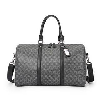 Plaid Design Men Travel Duffel Bag Large Capacity Luxury Handbag Weekend Trip Boarding Gym Bags Fitn