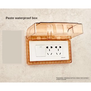 【HOT】✽♝Type 118 three paste switch socket shield spray box toilet bathroom waterproof cover