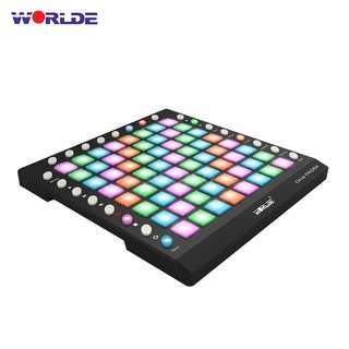Sis WORLDE ORCA PAD64-A Pro Portable USB MIDI Drum Pad Controller 64 RGB Backlit Pads 24 Buttons Bui (1)