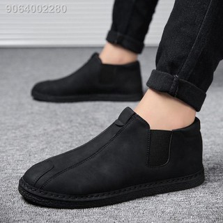 ▥✈Summer British style small leather shoes, men s shoes, all-match peas shoes, business casual shoes