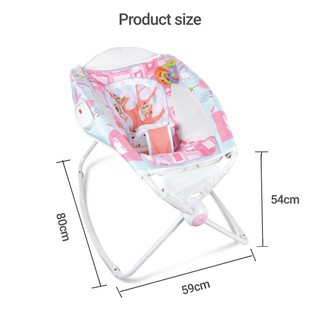 （Spot Goods）2021 New Electric baby rocking chair baby rocking chair baby girl rocking chair boy high