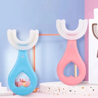 Ready Stock 360 Degrees kid\'s U-shaped Toothbrush Toddler Baby 2-6-12 Years Old Children\'s Soft U-shaped Brushing