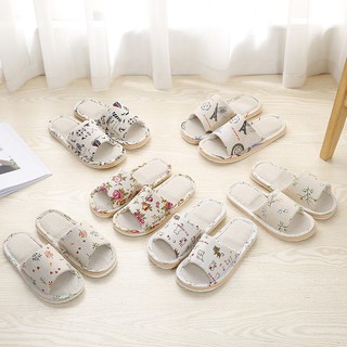 Comfortable Cotton Printed House Slippers (1)