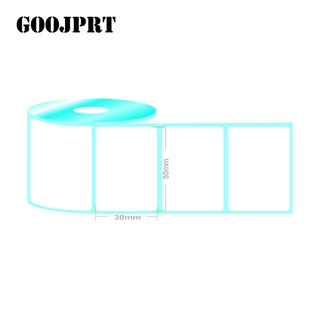 Thermal Paper & Continuous Paper✠✜GOOJPRT 4 ROLLS 50mm*30mm Thermal Sticker Paper for Thermal Print