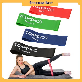 [Lowest] TOMSHOO Exercise Resistance Loop Bands Latex Gym Strength Training Loops Bands Workout Resistance Bands Home Fitness Pilates Yoga Bands