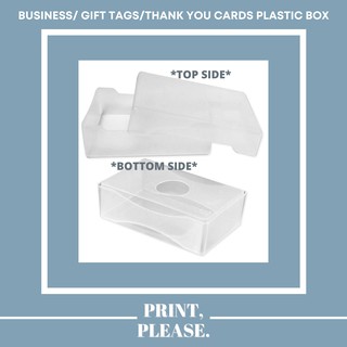 Business Card / Gift Tag / Thank You Card Plastic Box | Calling card case