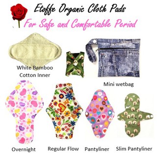 COD Locally-made Organic Cloth Pantyliner and Menstrual Pads