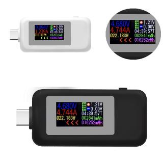 Type-C Color Display USB Tester 0-5A Current 4-30V Voltage USB Charger Tester Power Meter Mobile