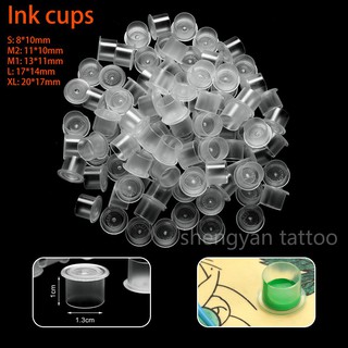 Tattoo Supply with Base White Tattoo Ink Cup Tattoo Equipment XL/L/M/S Size