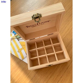 ♞▼✼12 Slot Essential Oil Wooden Box Organizer for Young Living DoTerra Essential Oils Storage