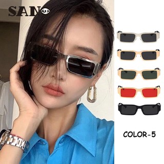 【High Quality】Metal Small Frame Rectangular Hip-hop Sunglasses UV400