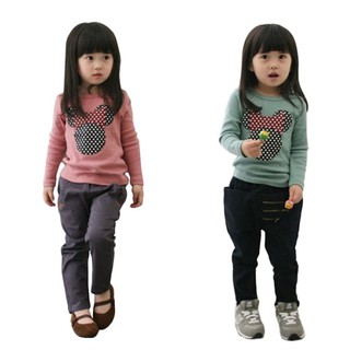 Fashion New Baby Long Sleeve Round Neck Winter Warm Tops