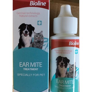 Bioline: Ear Mite Treatment for Dogs & Cats (Pets)