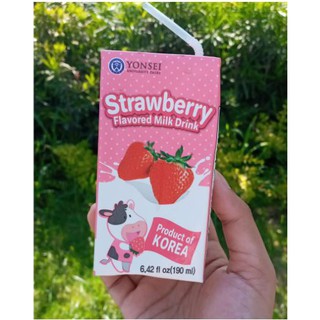Yonsei Strawberry Flavored Milk Drink 190ml x 6 (3)