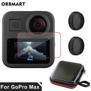 【Spot sale】 GoPro Max 360 Screen Protector Lens Cover Cap Protective Bag Case for Go Pro Max Accesso