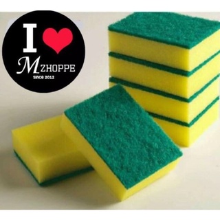 6 pcs Scouring Pad (Sponge with Scouring Pad )