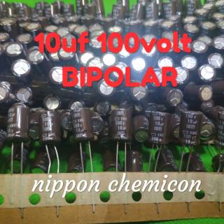 Capacitor capasitor elco elko BP bipolar nonpolar 10uf 100v original NIPPON CHEMICON
