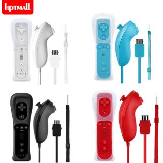 Wireless Remote Controller + Nunchuck with Silicone Case Accessories for Nintendo Wii Game Console (1)