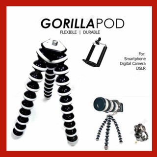100% Original Gorilla Pod 3 Size Octopus Flexible Tripod Stand For Camera w/ Free Phone Holder