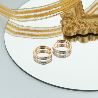 Mikana 18k Gold Plated Nadare Hoop Earrings for women (5)