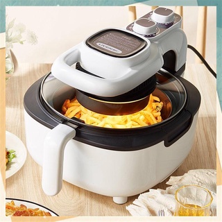 HOT Air Fryer Automatic 5L Large Capacity Oil-free Electric Fryer Smart Fries Machine Rose