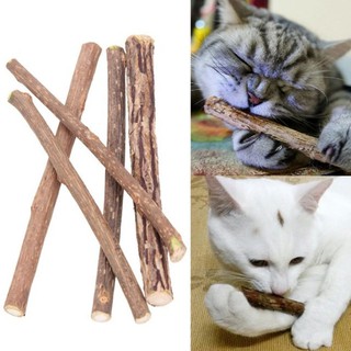 dolove 5pcs Cat Cleaning Teeth Catnip Pet Cat Molar Toothpaste Stick Matatabi Cat Snacks Sticks (2)