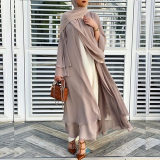 Abaya Cloak Cardigan Robe Muslim Dress Islamic Dress Robe Kaftan Maxi Shirt Dresses Large Size Robe Dresses With headscarf