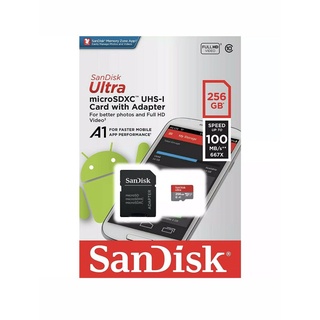 【Fast Delivery】sandisk memory cardSanDisk 256GB Ultra A1 100MB/s Class 10 Micro SD SDXC Memory Card