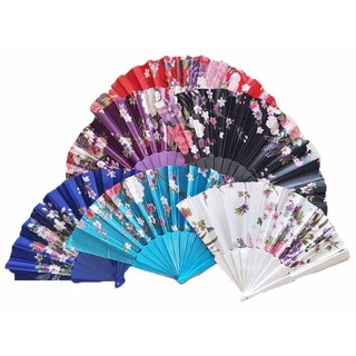GAGAGE 1Pc. Assorted Color Folding Floral Spanish Fan (1)