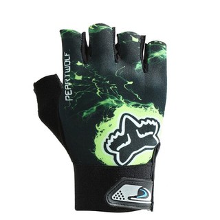 [READY STOCK] FOX Cycling Anti-Slip Half Finger Gloves Breathable Mesh sweat-absorbent Sports Glove (1)