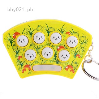 Ready Stock/♟❁❈1.9 Whack a mole Hit Hamster Game Hand Fidget Toy Kid Educational Toy Key Chain