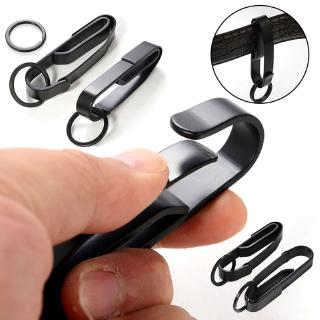 D Shape Carabiner Clip Snap Hook EDC Belt Keyring Stainless Steel Keychains