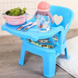 New products✧baby chair feeding Children's Dining Chair with a Removable Plate kids chair Easy to cl