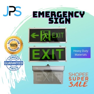 Exit LED Light Sign Office Construction Restaurant Shop Store Building Signage Emergency Fire Safety