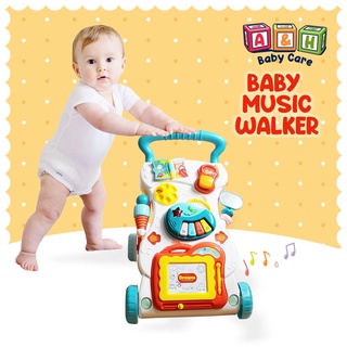 2021 New Baby Push Walker with Musical Baby Walker for Baby Boy and Girl Three in one Walker