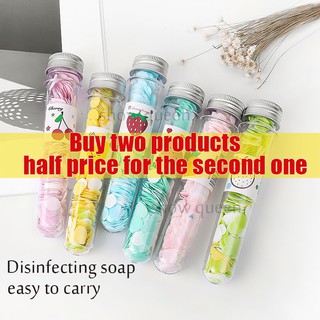 Portable outdoor hand-washing soap tablets (RANDOM FRUITS AND FLOWER FLAVOR)