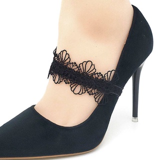shoelace shoelaces Sexy lace shoelace adjustable installation-free elastic high heels anti-slip fixed strap shoes without heel artifact