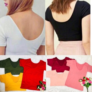 PLAIN SCOOPBACK TOP (FREESIZE Fit S-M)