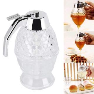 Honey Syrup Dispenser Acrylic Kitchen Squeeze Bottle Cup Juice Container Dispenser Holder Bee R2S2
