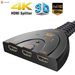 ★Crazy★1080P 4K*2K 3D HDMI Switch 1.4b 4K Switcher HDMI Splitter 3 In 1 Out Port Hub