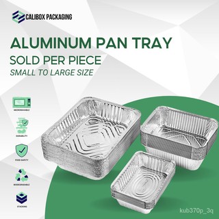 ﹊✶℡ Calibox Packaging Aluminum Tray Foil Food Pan Party Tray