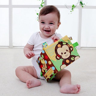 【YLW】0-12 Months Baby Cloth Book Intelligence Development Soft Learning Cognize Reading Books Early Educational Toys Readings (9)