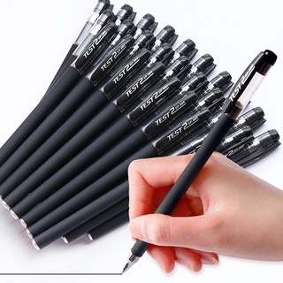 ManilaABC 2pcs Office student Gel Pen Students Carbon Pen Black ballpen Pen 0.5mm