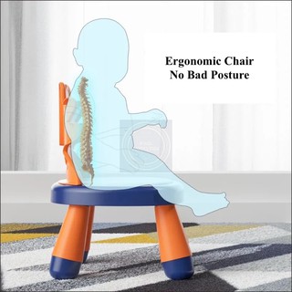 NN PP Anti-Slip Ergonomic Animal Squeaking Toddler Kids Children Chair with Back Support (6)