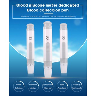 Cofoe Lancet Pen Lancing Device Diabetics 5 Adjustable Depth Blood Sampling Test Pen Diabetics Blood Sampling (4)