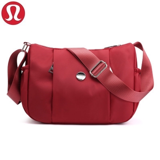 Lululemon Waterproof Shoulder Bag Fashion All-match Diagonal Backpack Satchel (5)